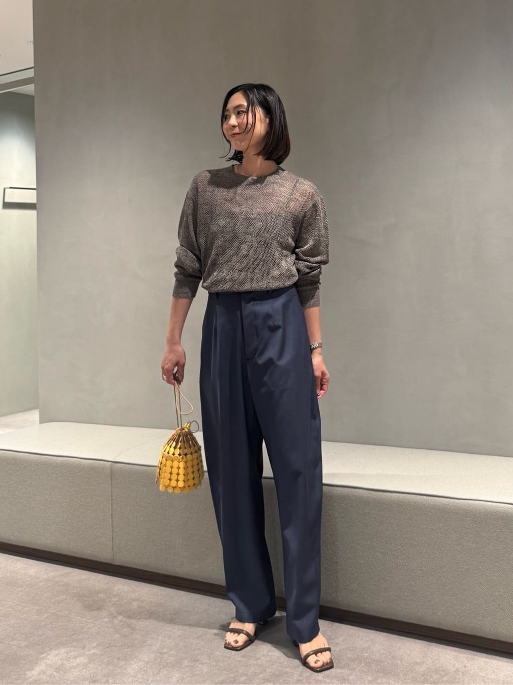 LOEFF 新品未使用 ピンポンツリー メッシュ プルオーバー LOEFF＞ピンポンツリースポンジ メッシュ プルオーバー UNISEX