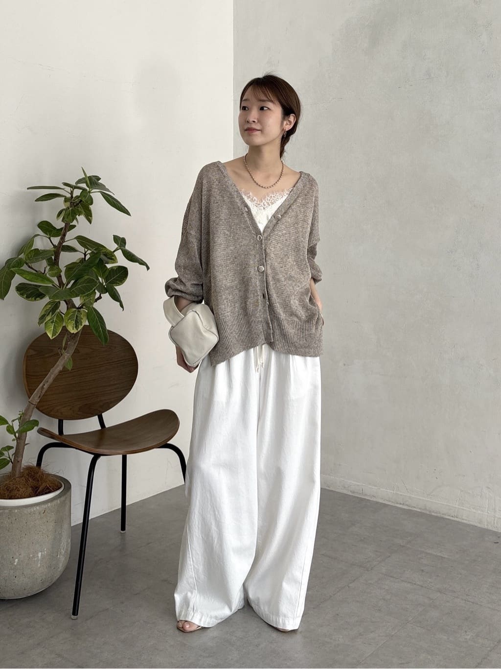 DOUDOU | ショート丈アシメレースキャミ | Rakuten Fashion(楽天