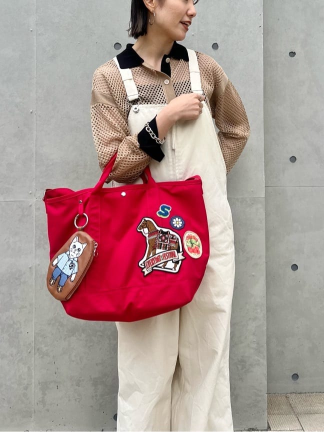 ear PAPILLONNERのsampo×earコラボポリキャントートバッグ《撥水/A4サイズ対応》を使ったコーディネートを紹介します。｜Rakuten Fashion(楽天ファッション／旧楽天ブランドアベニュー)7090186