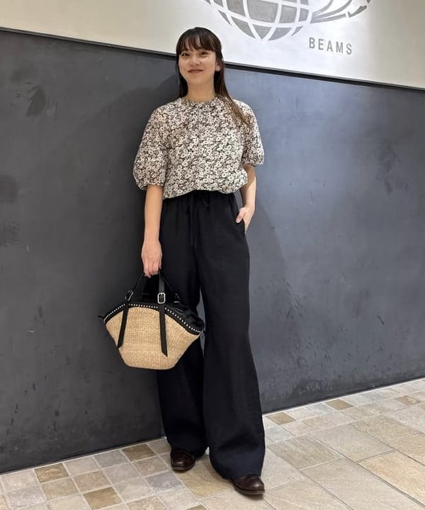 Demi-Luxe BEAMS | フラワー ランタンスリーブ プルオーバー | Rakuten