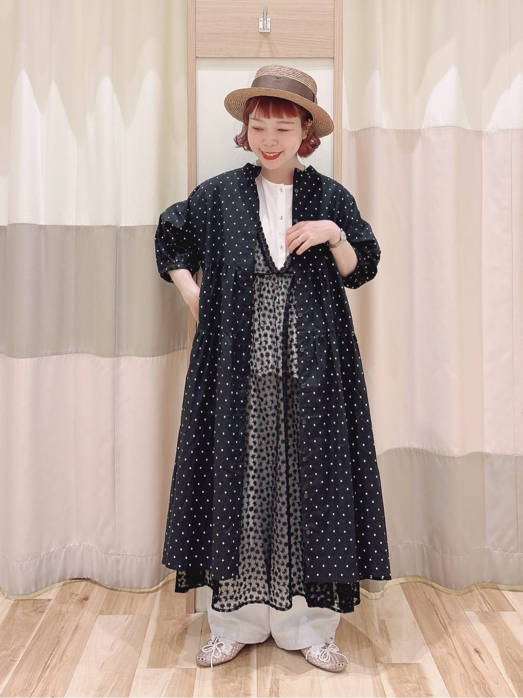 Samansa Mos2 | 柄アソートティアードワンピース | Rakuten Fashion