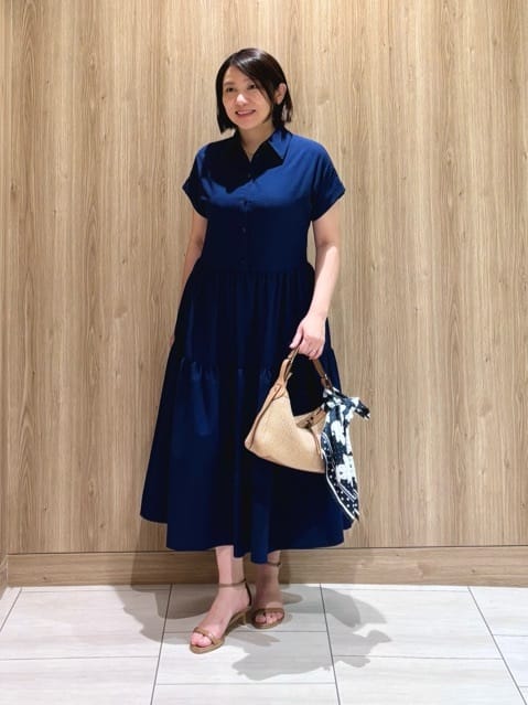 ANAYI | ラミーサッカーティアードシャツ ワンピース | Rakuten