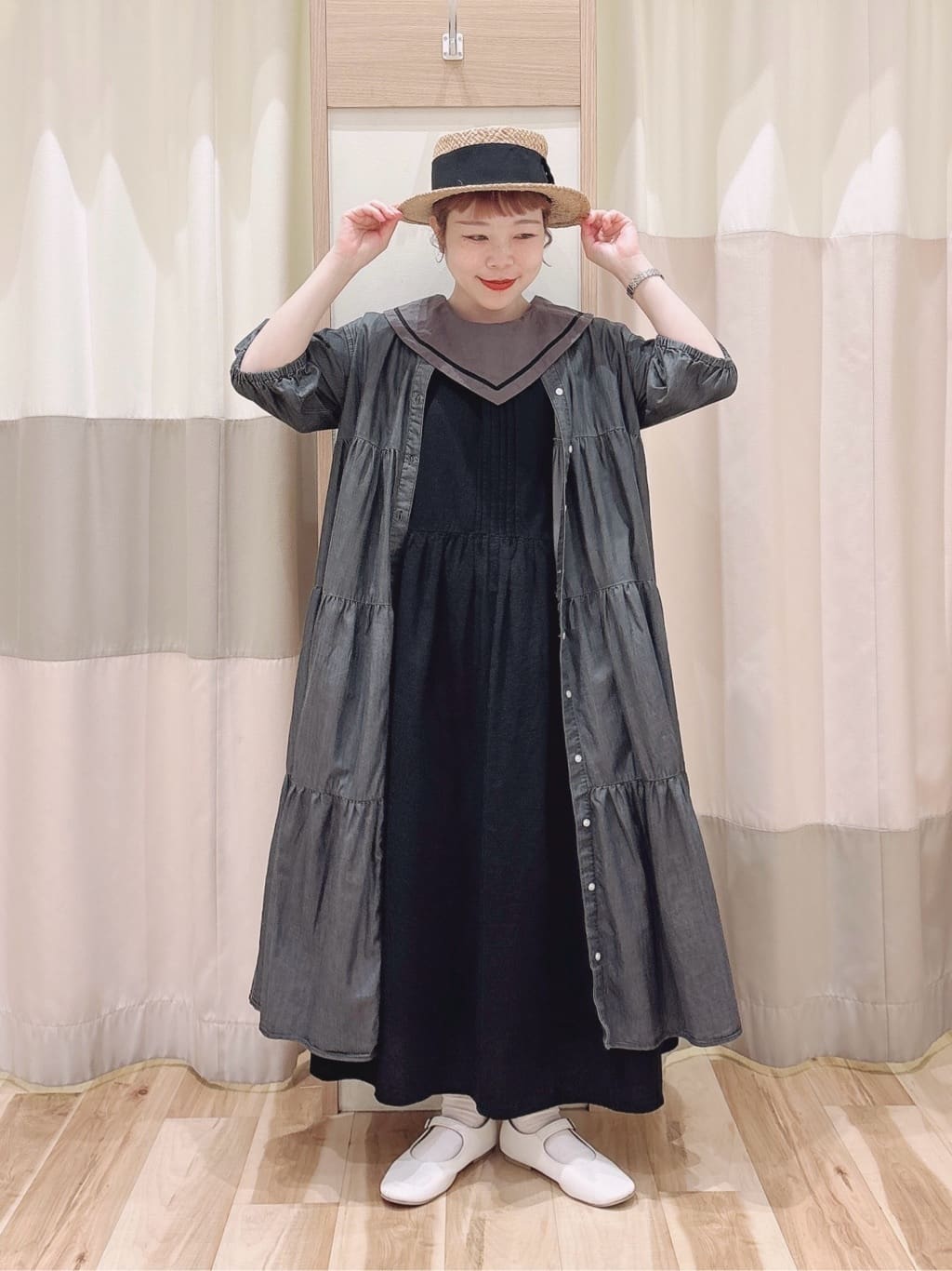 Samansa Mos2 | ビッグ襟前後2WAYワンピース | Rakuten Fashion(楽天