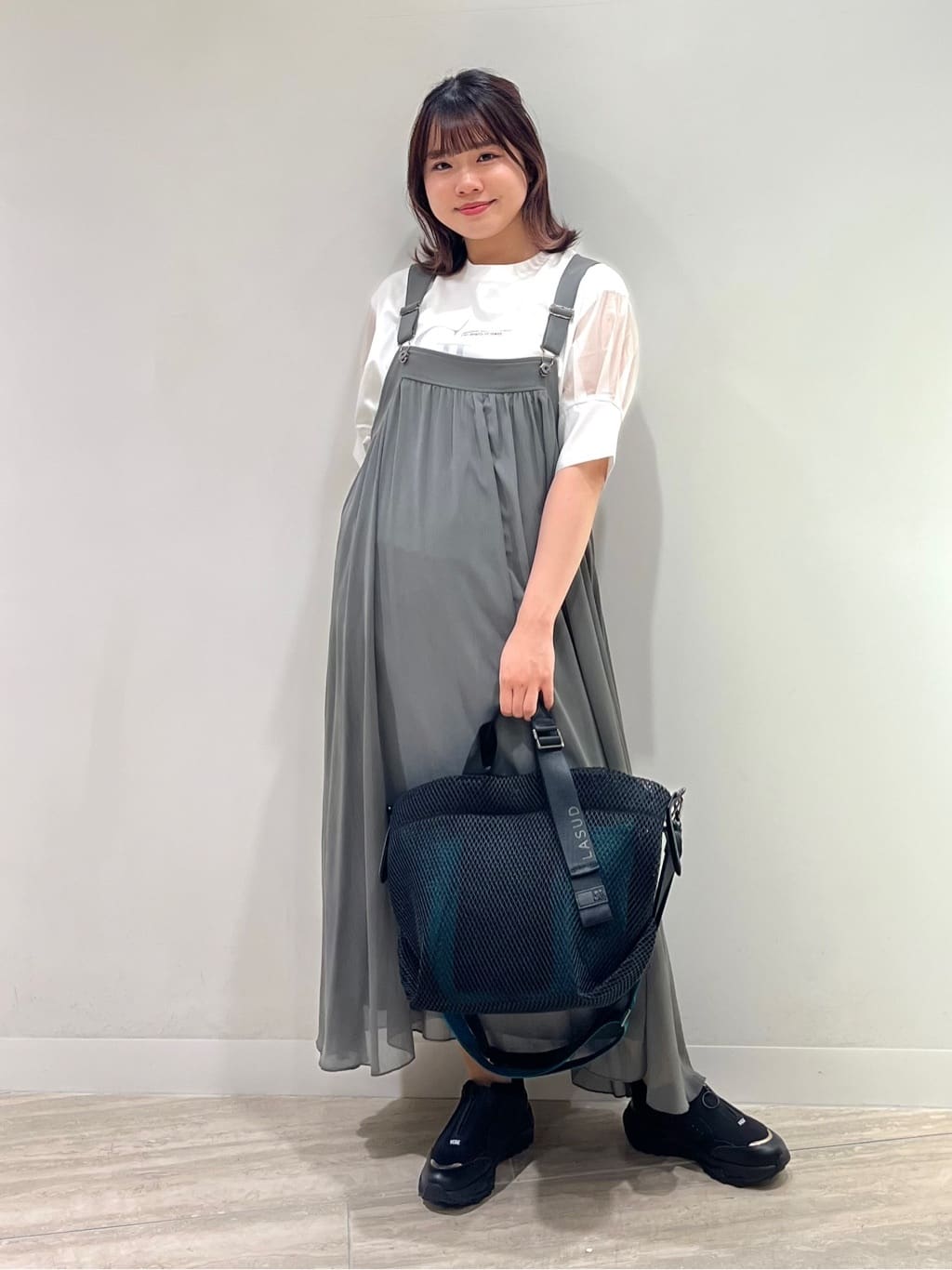 LASUD | レースアップデザインジャンパースカート | Rakuten Fashion
