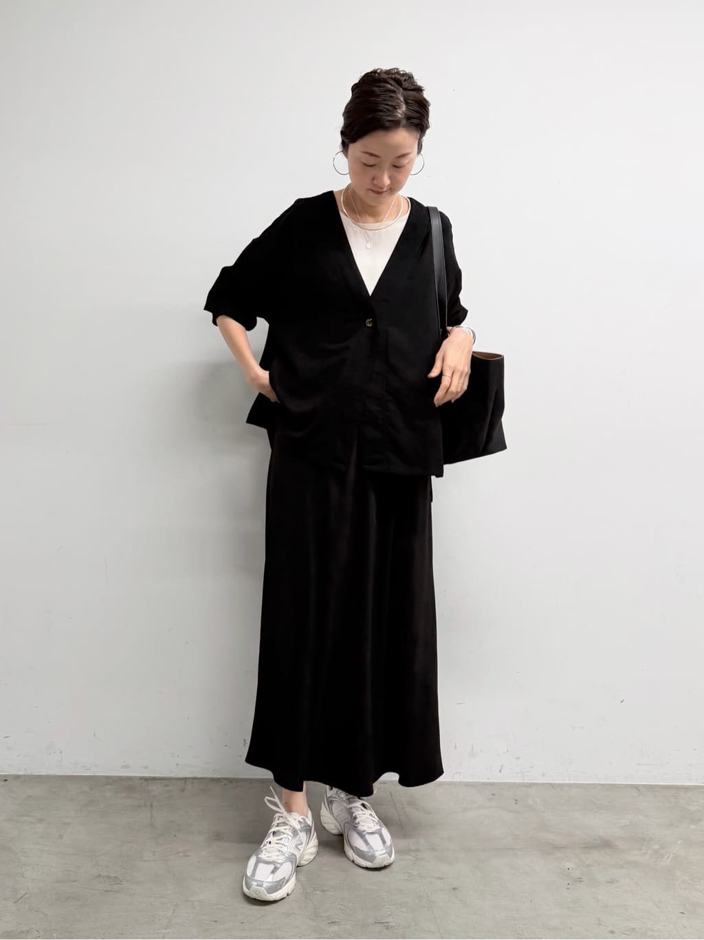ビアズリー　セットアップ　スーツ BEARDSLEY | ストレッチジョーゼットハオリ【セットアップ・オフィス