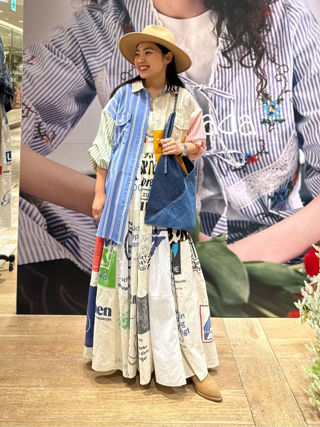 FREAK’S STOREのパッチワーク ビッグシャツを使ったコーディネートを紹介します。｜Rakuten Fashion(楽天ファッション／旧楽天ブランドアベニュー)7095489
