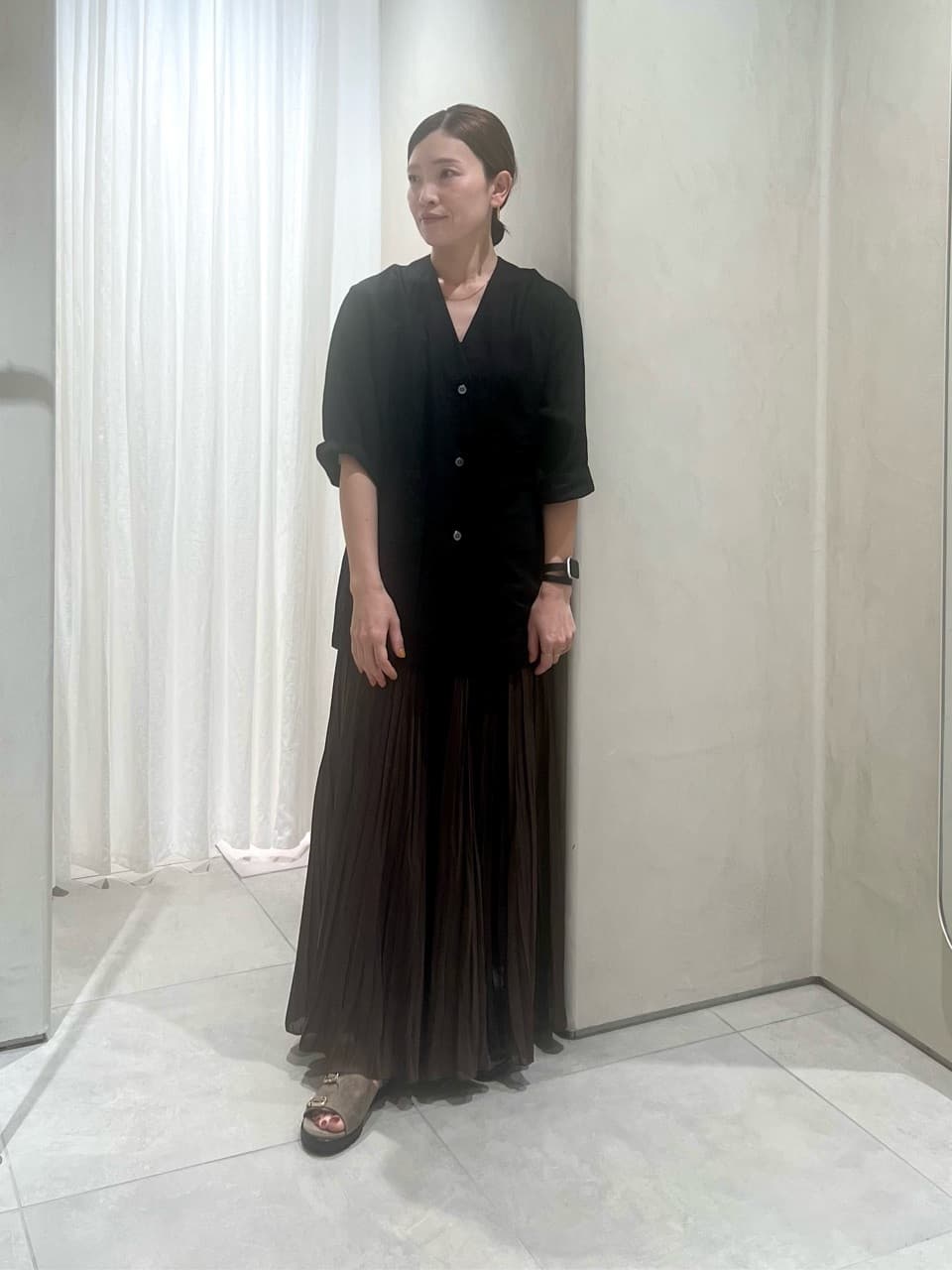 UNITED ARROWS | <conte>シアー Vネック サファリシャツ | Rakuten