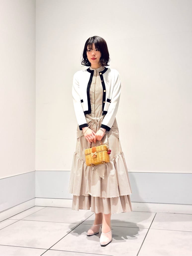 allureville | 【LOULOU WILLOUGHBY】レイヤードレープワンピース