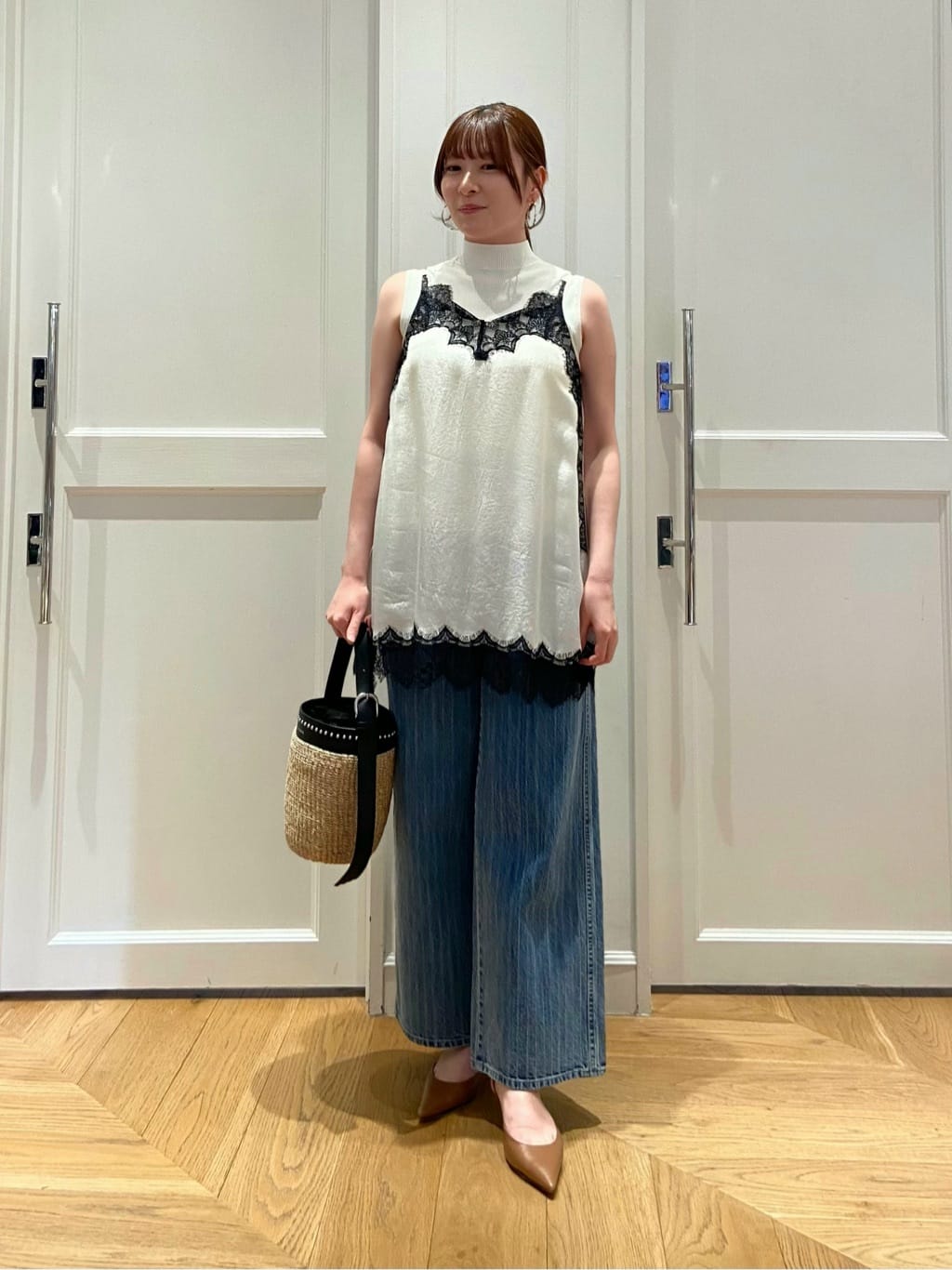 allureville | 【ATELIER Line】デニムバギーパンツ | Rakuten Fashion