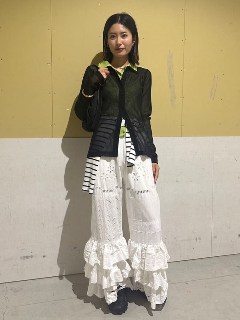 FREAK’S STOREのコットンモダール ボートネック ボーダーロンTを使ったコーディネートを紹介します。｜Rakuten Fashion(楽天ファッション／旧楽天ブランドアベニュー)7097650