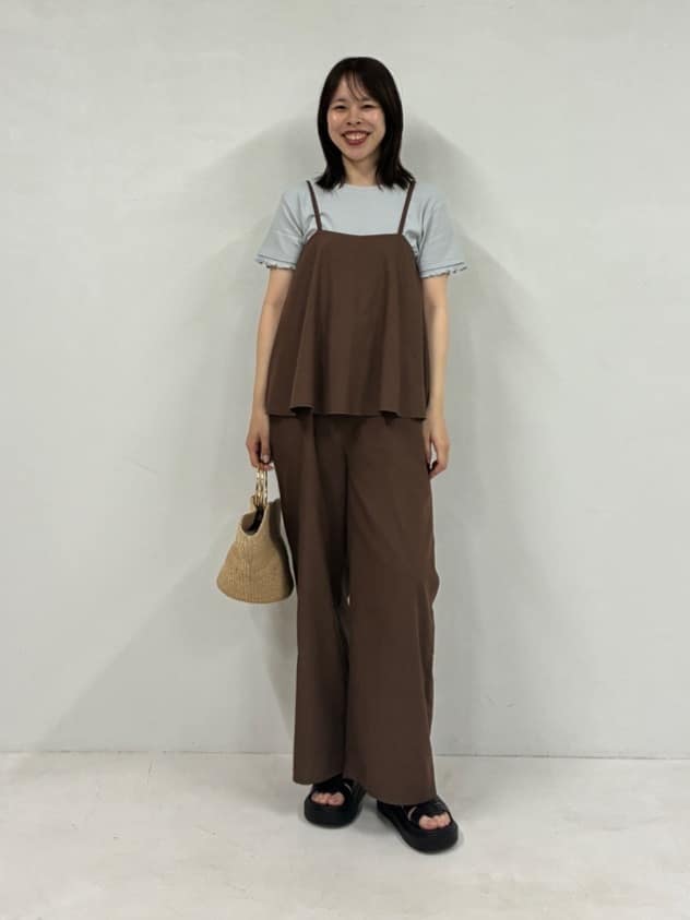 FREAK’S STOREの限定展開 麻 タッチ キャミ サロペットを使ったコーディネートを紹介します。｜Rakuten Fashion(楽天ファッション／旧楽天ブランドアベニュー)7097815
