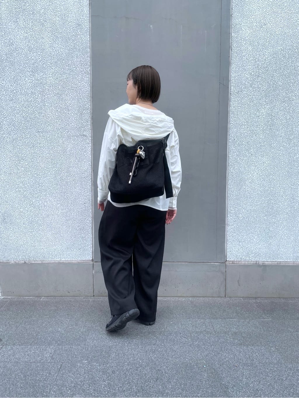 ear PAPILLONNERの【ouchi/ほし企画】ダイヤメッシュ2WAYトートバッグLを使ったコーディネートを紹介します。｜Rakuten Fashion(楽天ファッション／旧楽天ブランドアベニュー)7097867