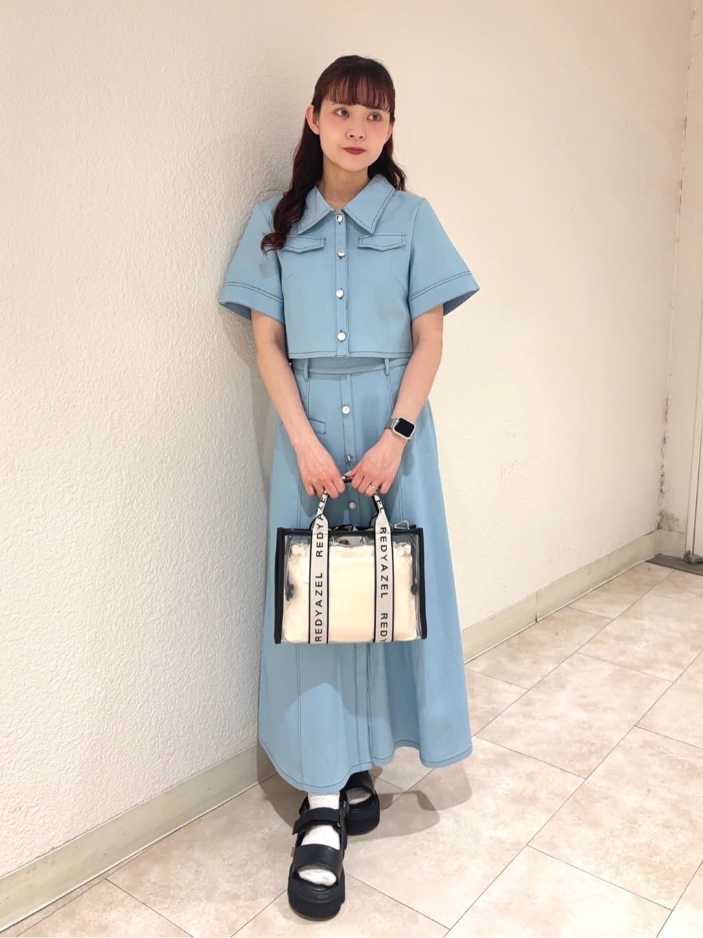 REDYAZEL | ロゴベルトクリアトートバッグ | Rakuten Fashion(楽天