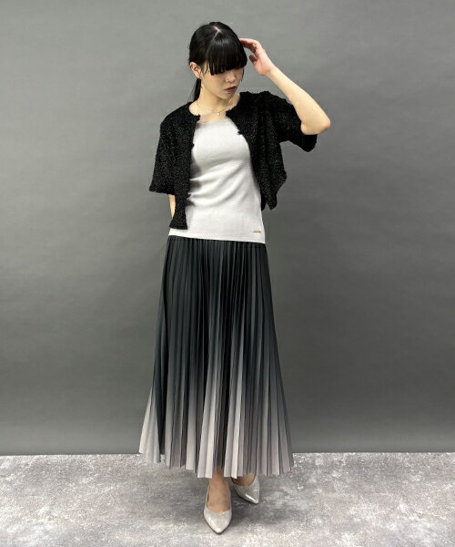NICOLE CLUB | グラデーションプリーツスカート | Rakuten Fashion