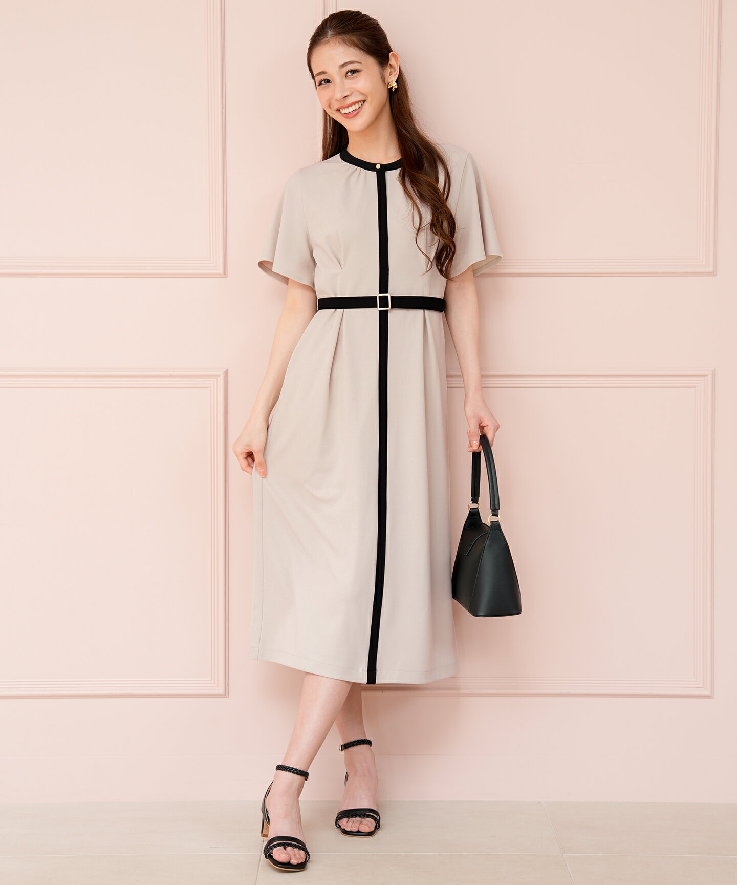 ANY SIS | 2WAY バイカラー ワンピース | Rakuten Fashion(楽天