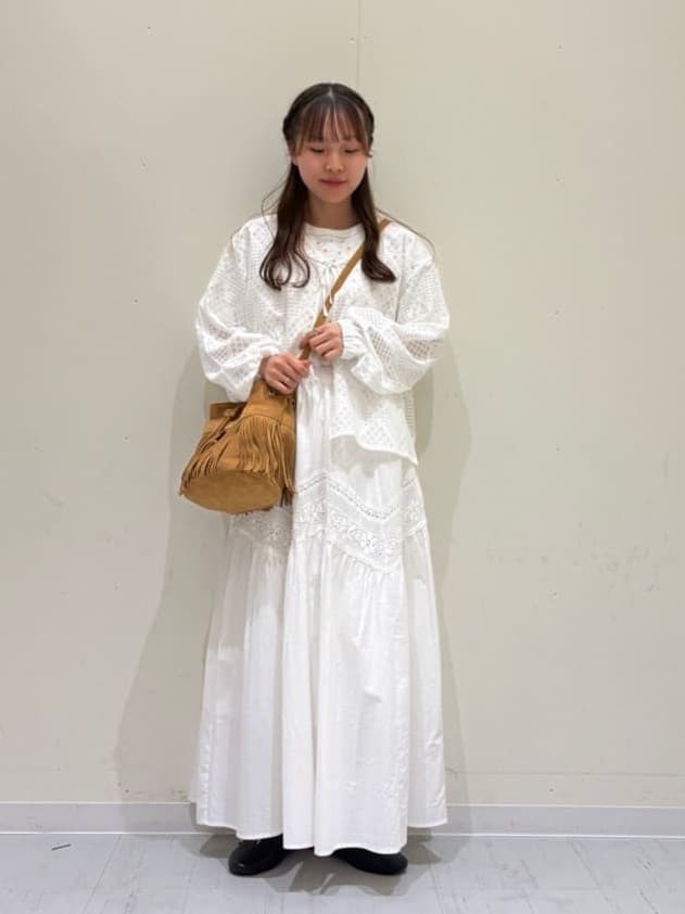 Samansa Mos2 | 【メルヘン*Samansa Mos2】ワッフル総柄Tシャツ