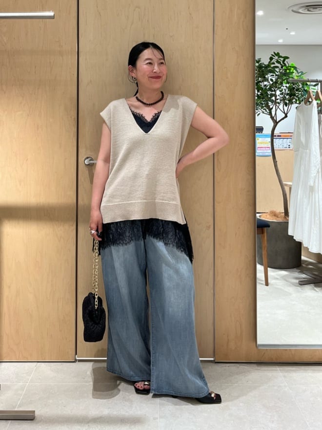GALLARDAGALANTEの<Oggi 6月号掲載アイテム>【夏でも快適】シアーデニムパンツを使ったコーディネートを紹介します。｜Rakuten Fashion(楽天ファッション／旧楽天ブランドアベニュー)7099904