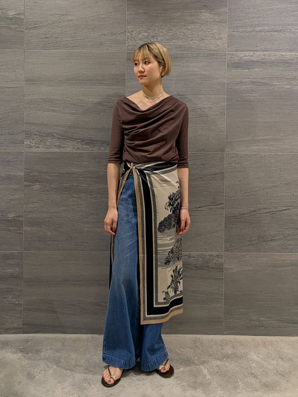 GALLARDAGALANTEの【2WAY】ハーフスリーブカットソーを使ったコーディネートを紹介します。｜Rakuten Fashion(楽天ファッション／旧楽天ブランドアベニュー)7099953