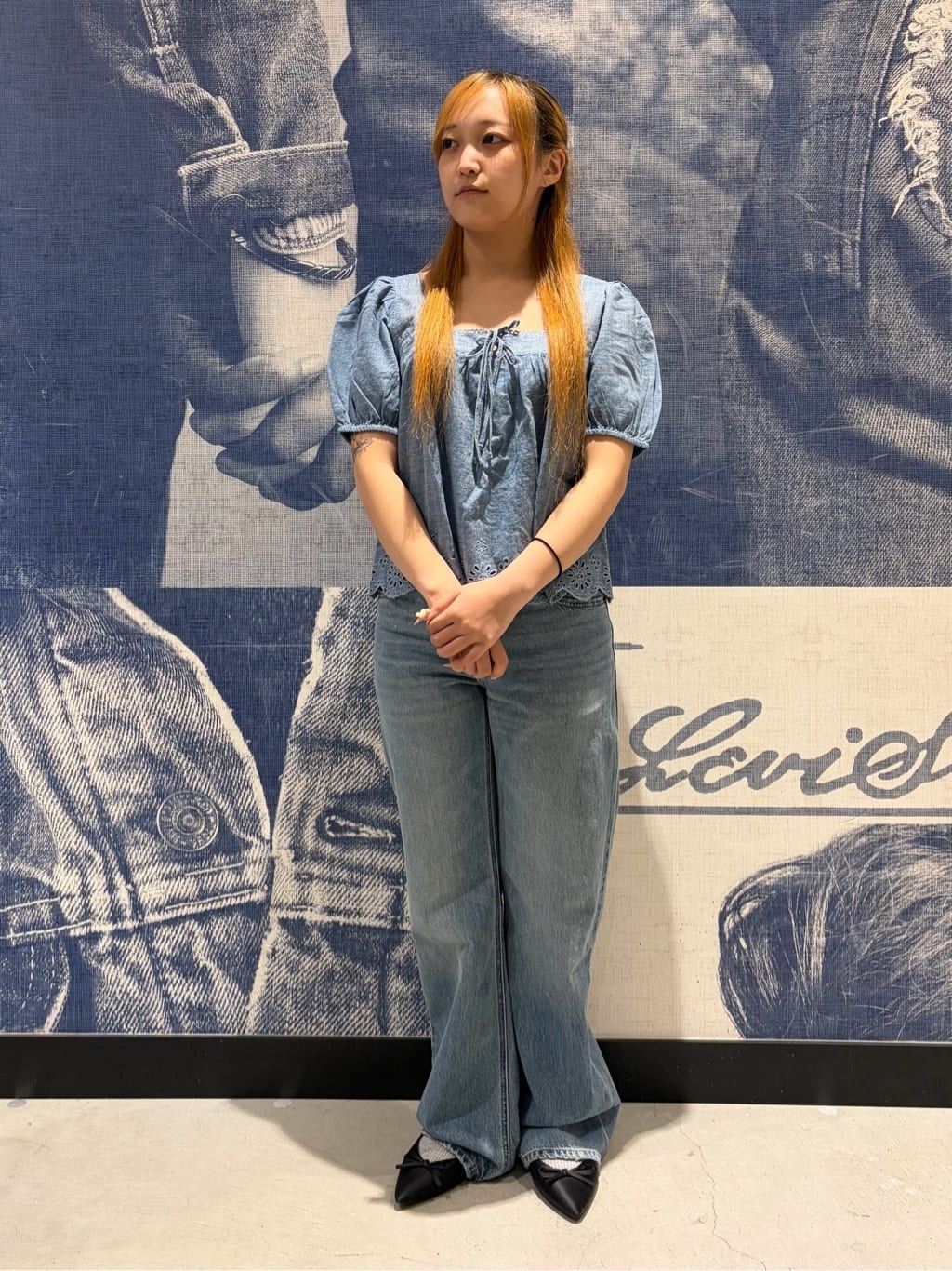 Levi's | ROSE(ロゼ)着用 LOOSE BOOT ジーンズ ミディアムインディゴ