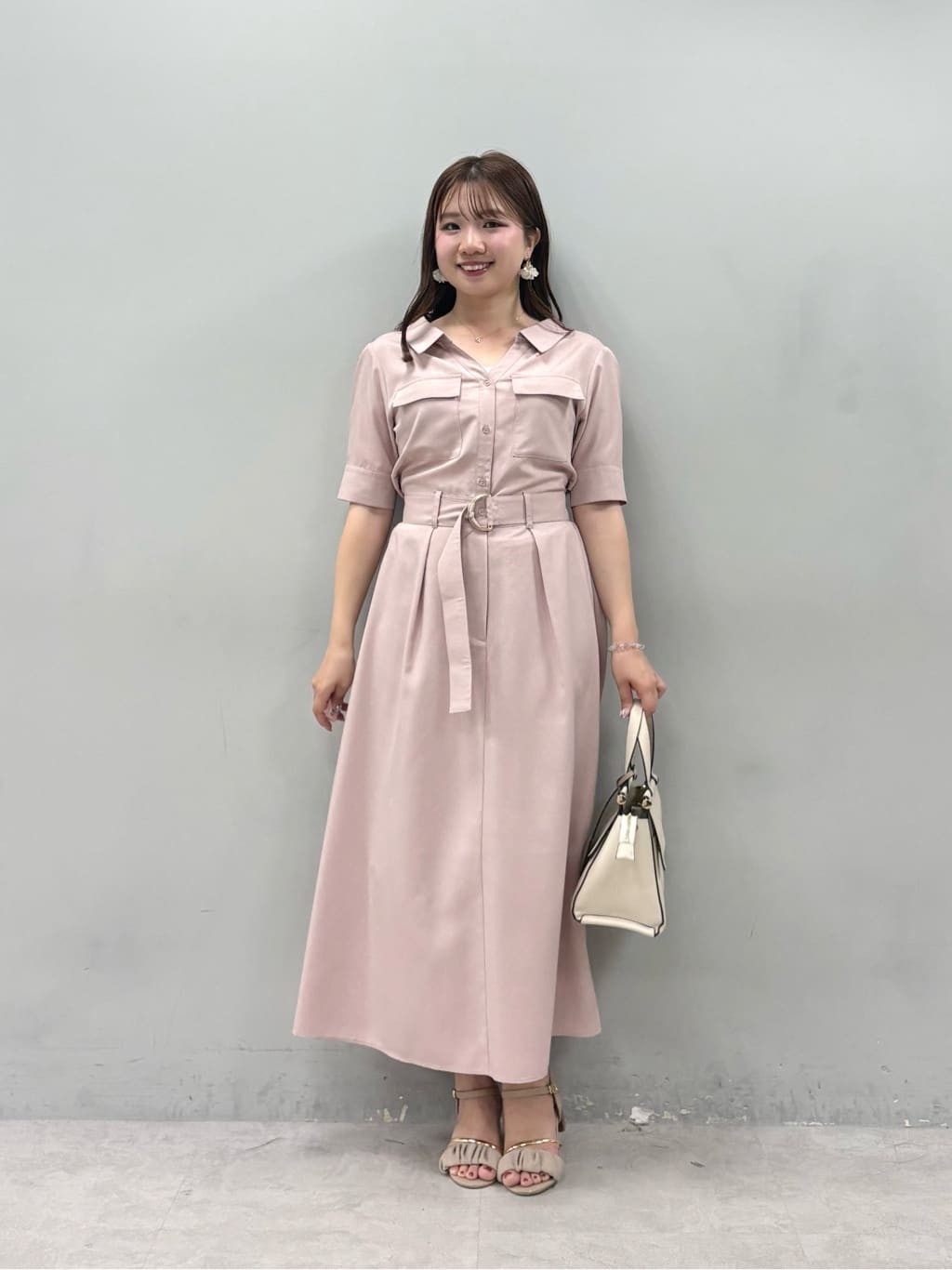 natural coutureのスキッパーミリタリーワンピースを使った 