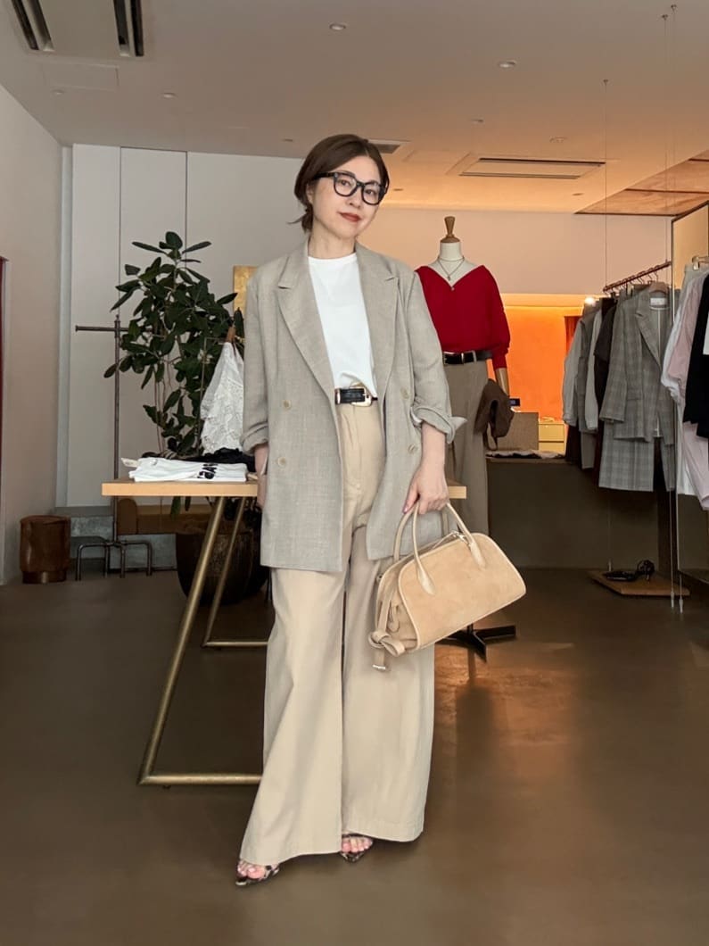 Whim Gazette | リネンライクダブルテーラードジャケット | Rakuten