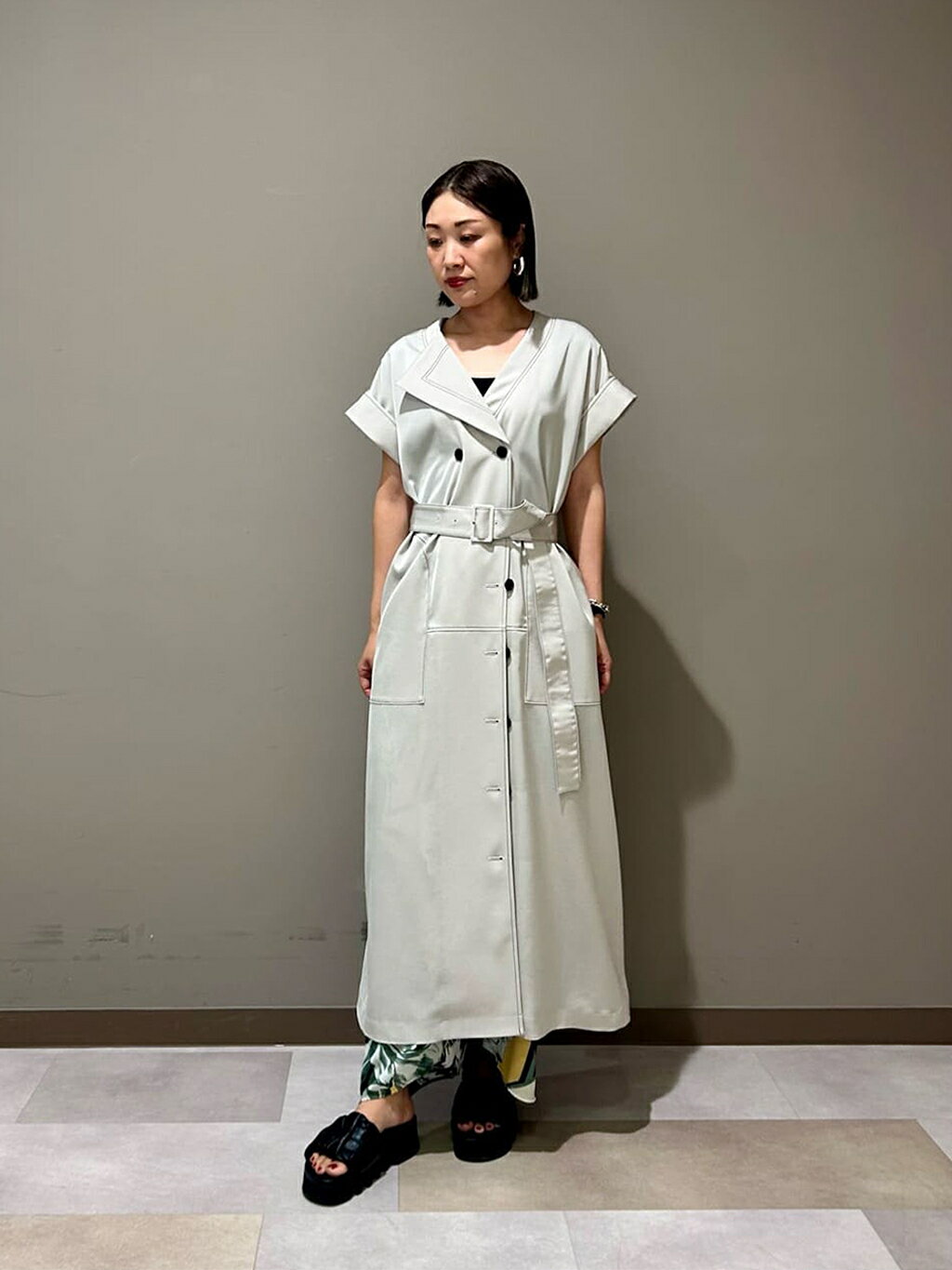 ADORE | ドライストレッチツイルワンピース | Rakuten Fashion(楽天