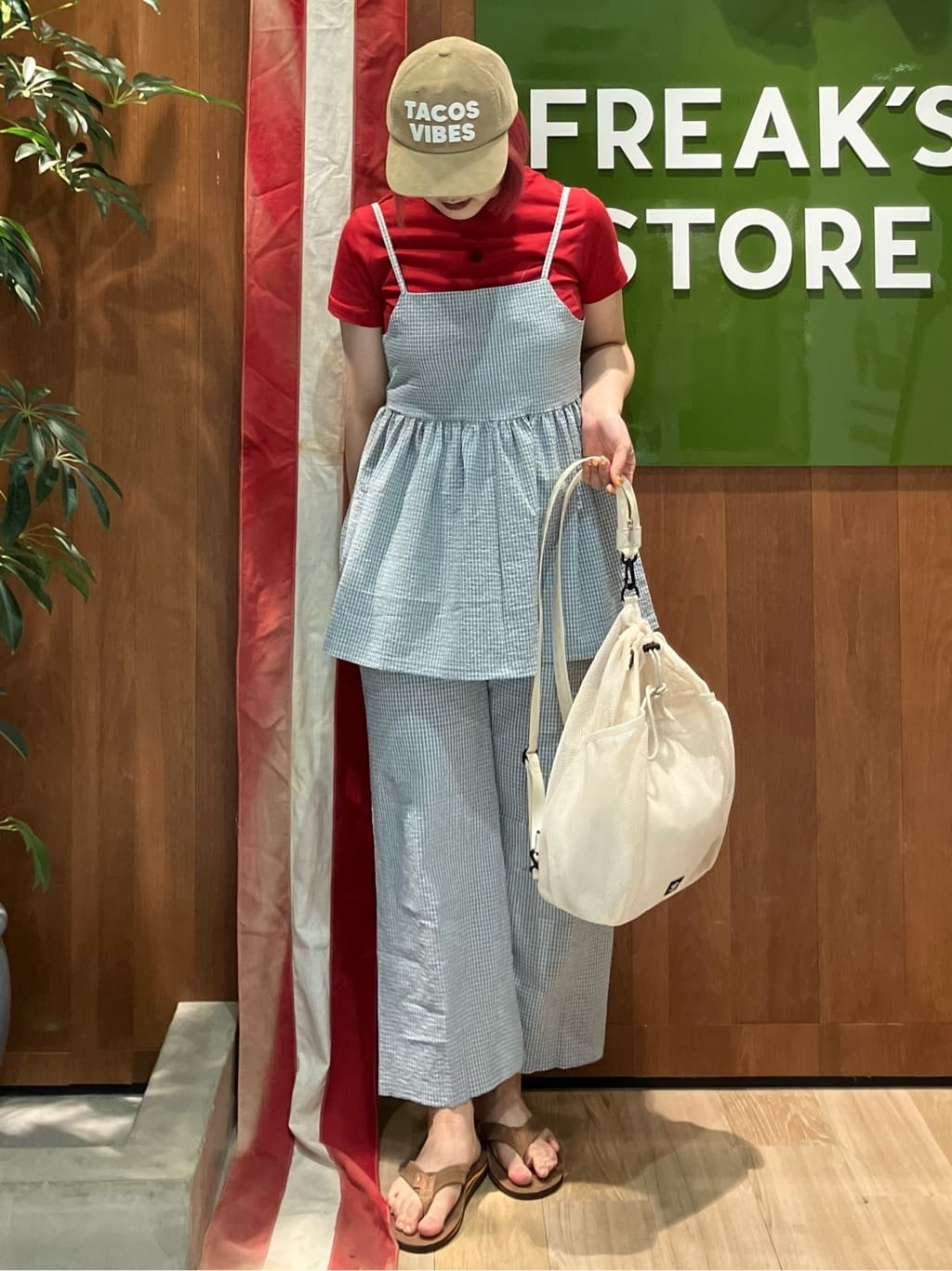 FREAK'S STORE | 別注 サッカーチェック キャミセットアップ | Rakuten