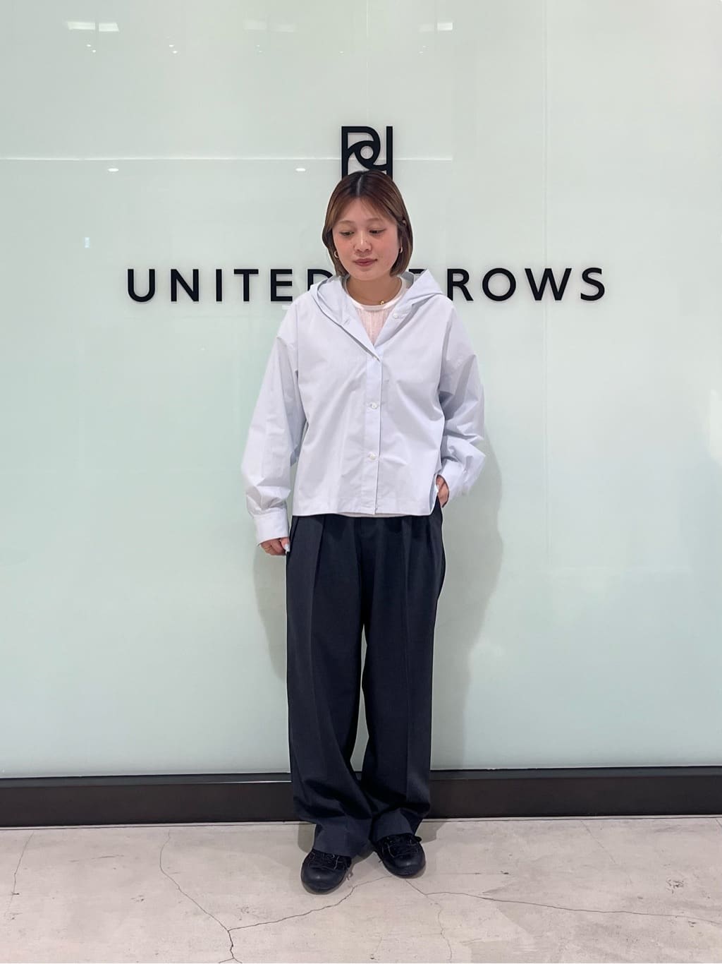 BEAUTY&YOUTH UNITED ARROWS | ポリエステルコットン フードシャツ