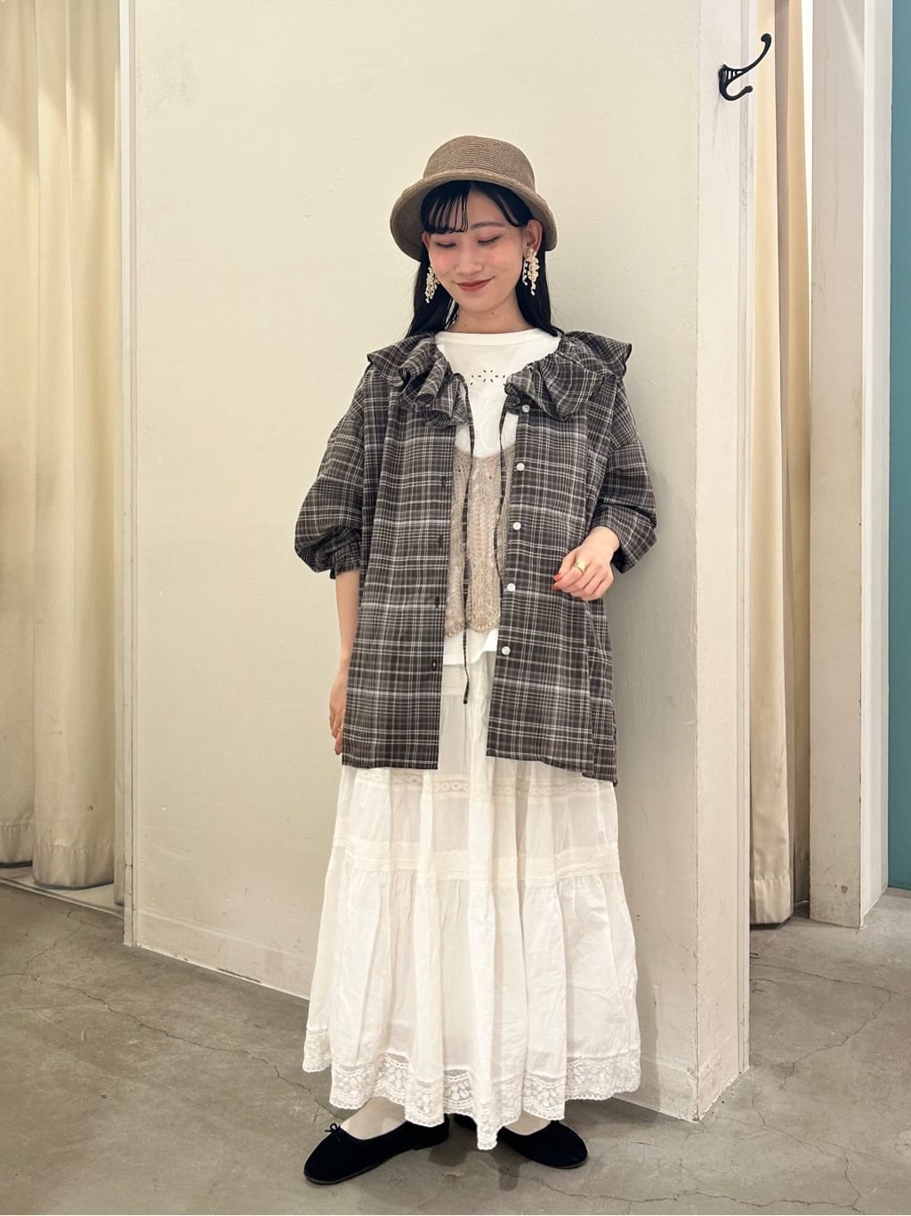 Samansa Mos2 | 麻タッチ透かし編みニットキャミソール | Rakuten