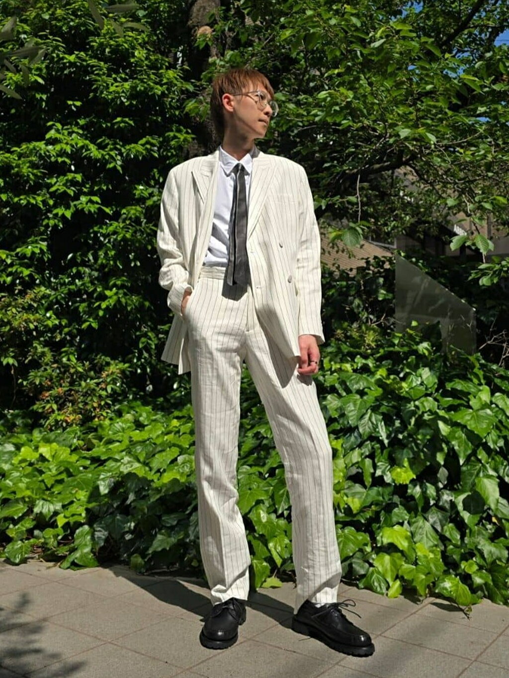 agnes b. | メンズ ラムスキンレザー ネクタイ | Rakuten Fashion(楽天