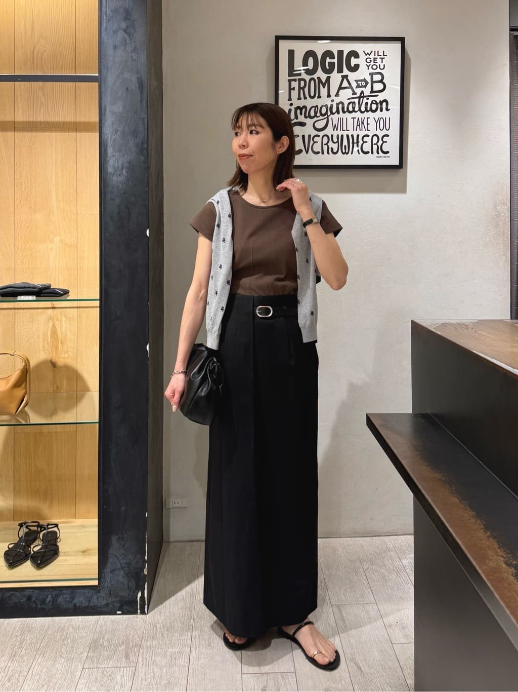 CAPRICIEUX LE'MAGE | モノグラムカーディガン | Rakuten Fashion(楽天
