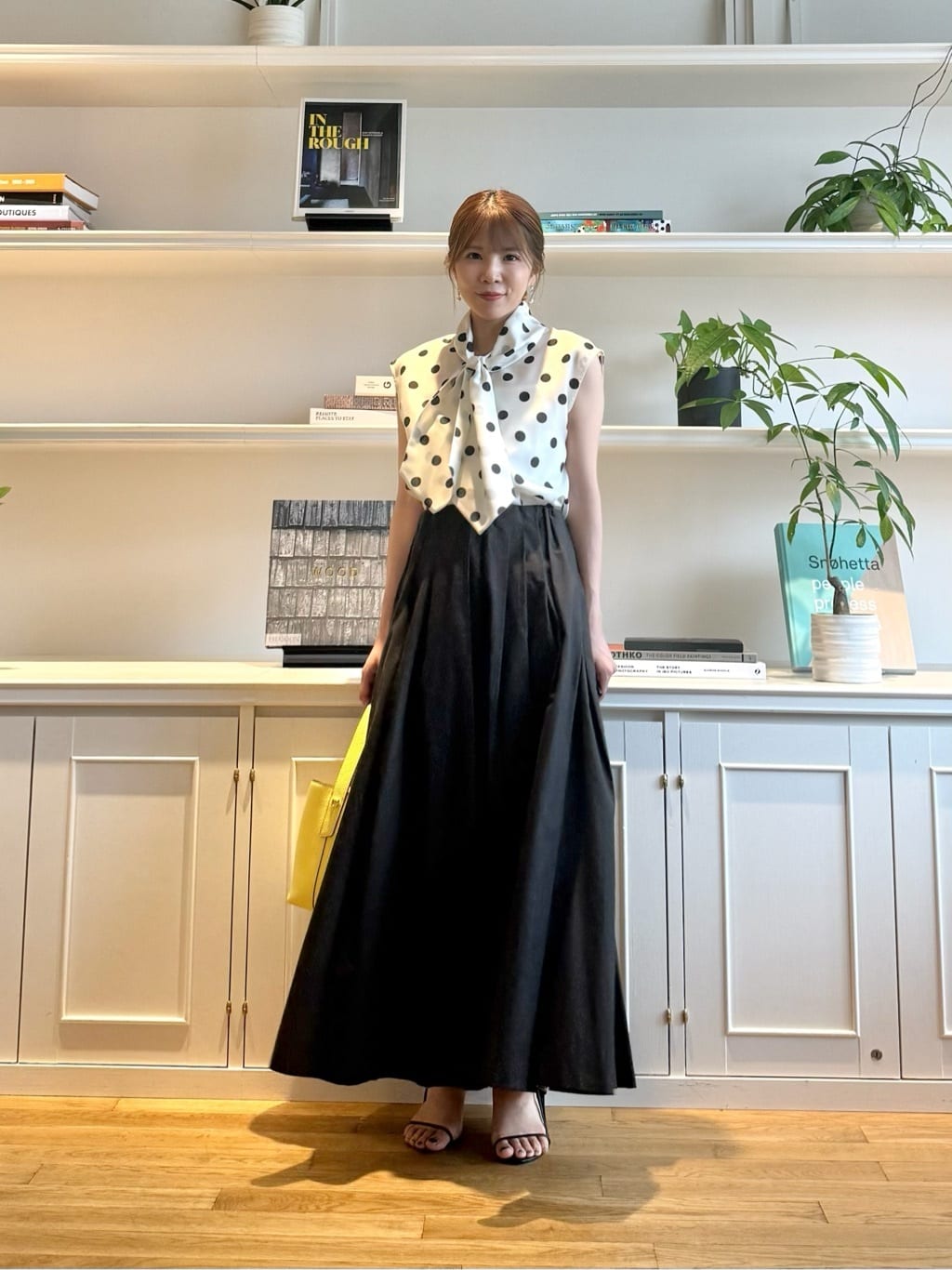 allureville | ポルカドットノースリーブタイブラウス | Rakuten