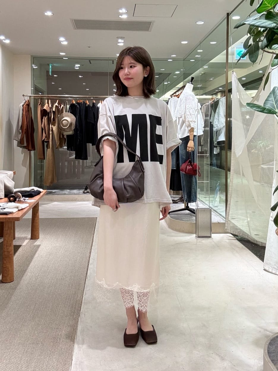 Whim Gazette | サテンレーススカート | Rakuten Fashion(楽天