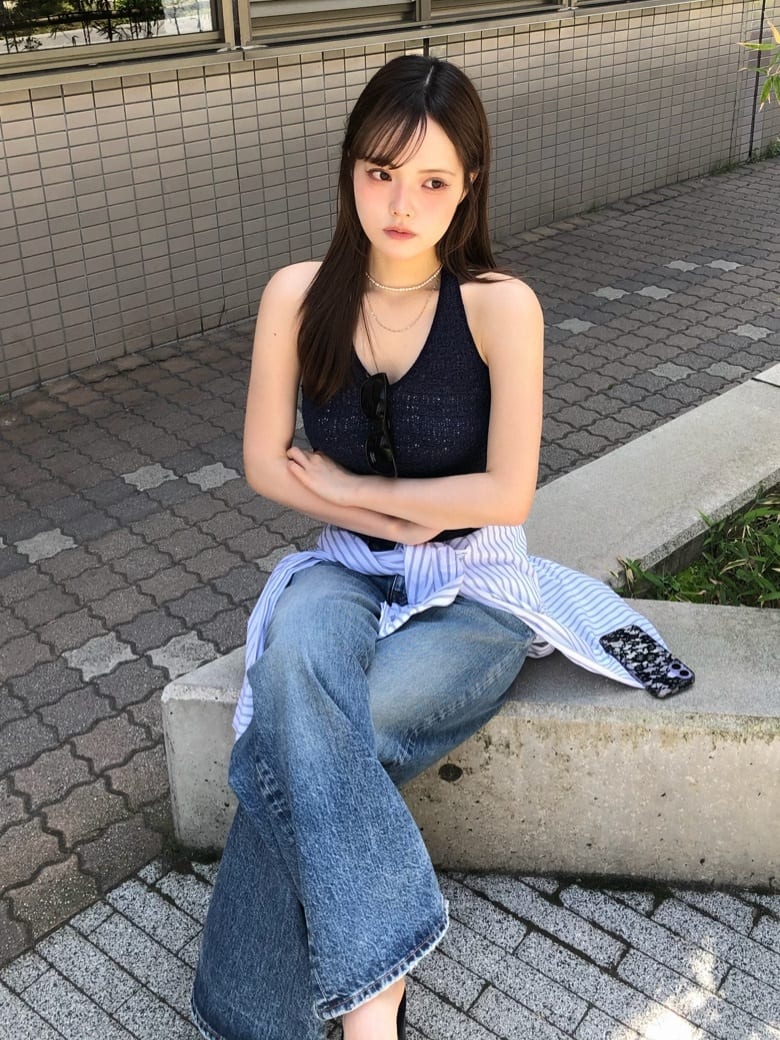moussy | MIDRISE CURVED WIDE ストレート | Rakuten Fashion(楽天