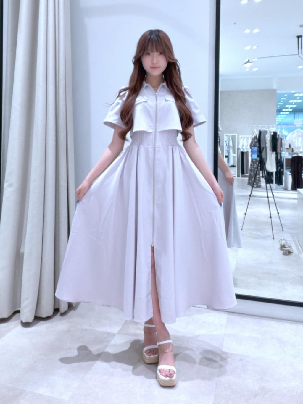 rienda | バストフレアワンピース | Rakuten Fashion(楽天ファッション