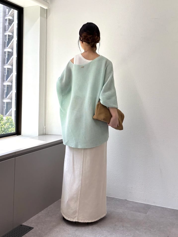 GALLARDAGALANTEの【セットアップ対応】リヨセルスリットスカートを使ったコーディネートを紹介します。｜Rakuten Fashion(楽天ファッション／旧楽天ブランドアベニュー)7113488