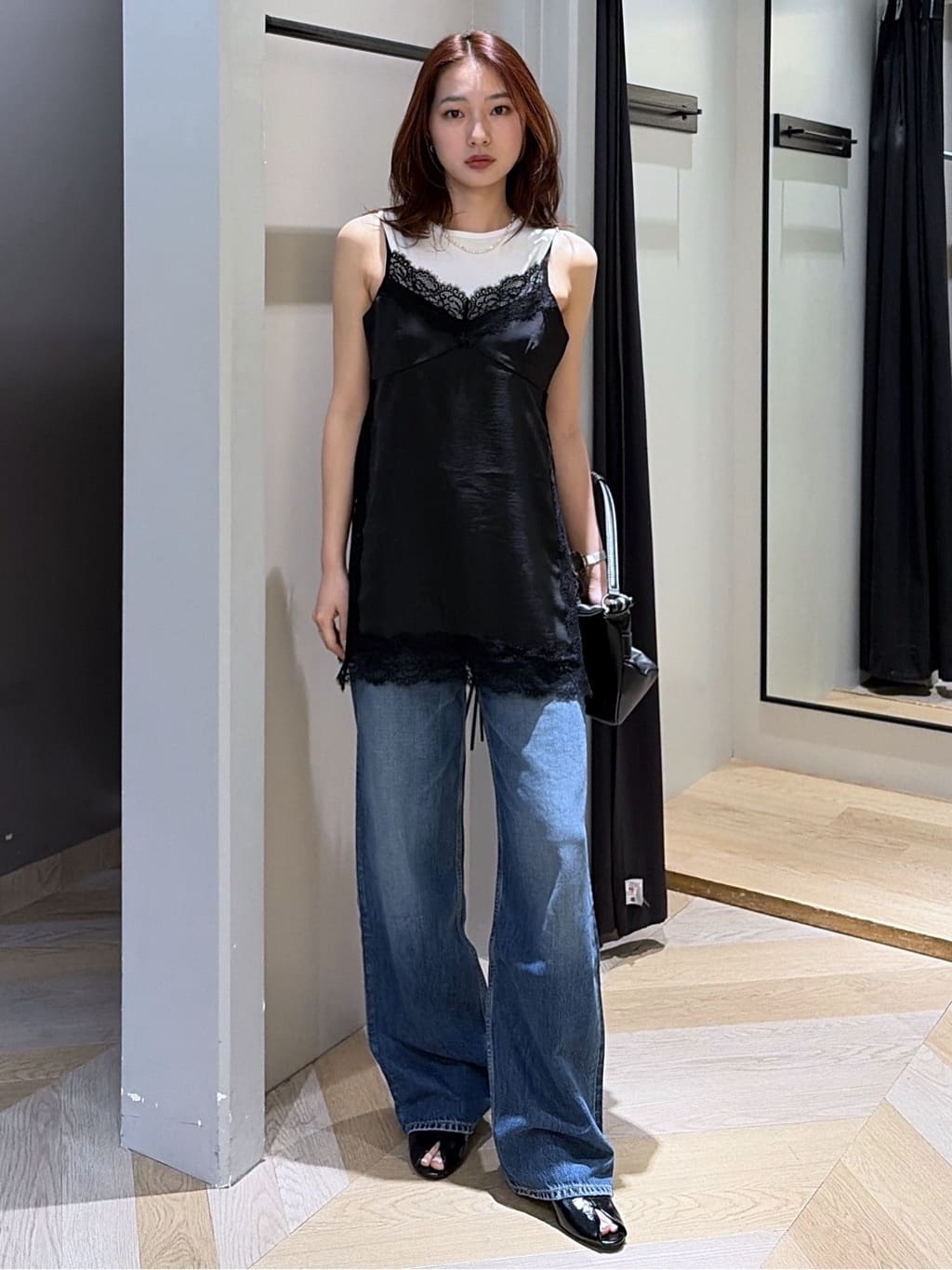 moussy | LACE TRIM SATIN キャミ | Rakuten Fashion(楽天ファッション