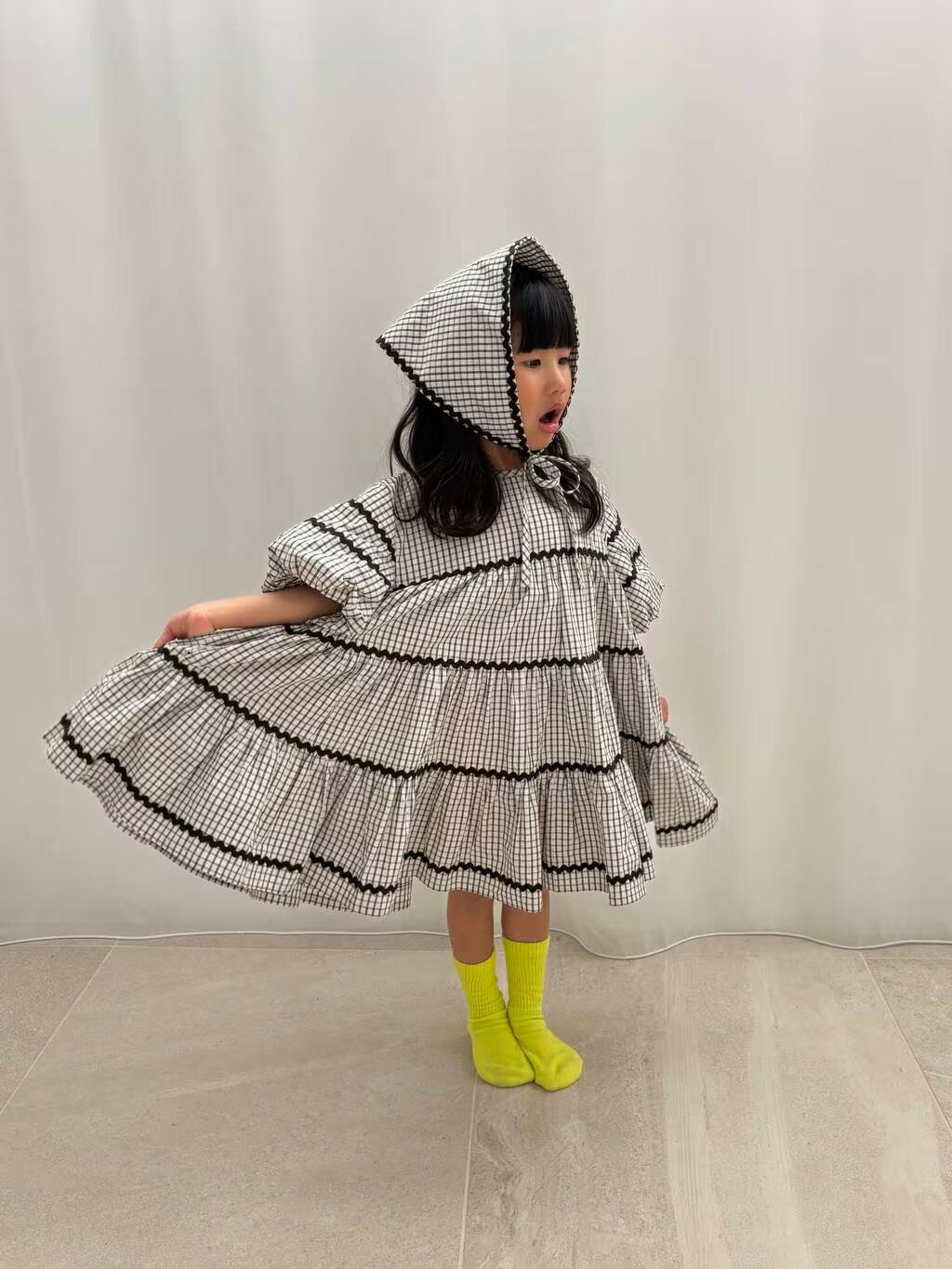 LOWRYS FARM | チェックバルーンワンピース2P | Rakuten Fashion(楽天