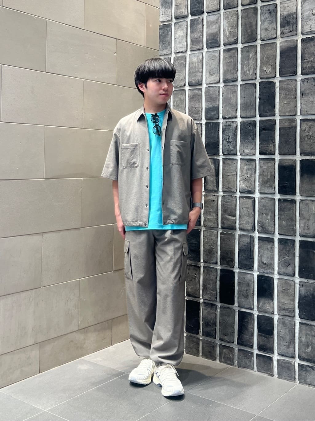 ヨルフ　YORF　ドットエアー セットアップ UNITED ARROWS | DotAir ドットエア サッカー ダブルポケットシャツ