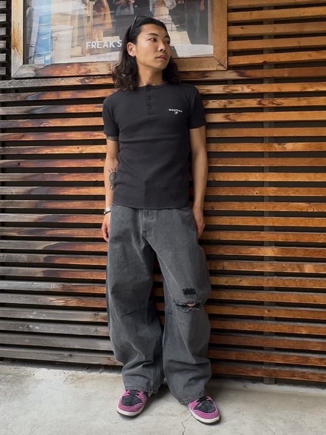 FREAK'S STORE | Essential タイトフィット S/S ヘンリーネック