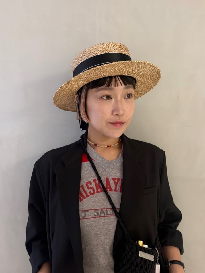 OVERRIDE | Chapeau d' O Satin Ribbon Bao Canotier / シャポードオー