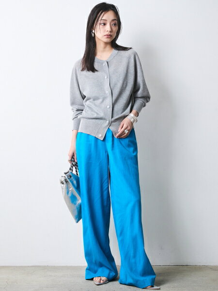 CHIC STYLEのレーヨン麻リラックスワイドパンツ<大きいサイズ有>シックスタイルを使ったコーディネートを紹介します。｜Rakuten Fashion(楽天ファッション／旧楽天ブランドアベニュー)7116982