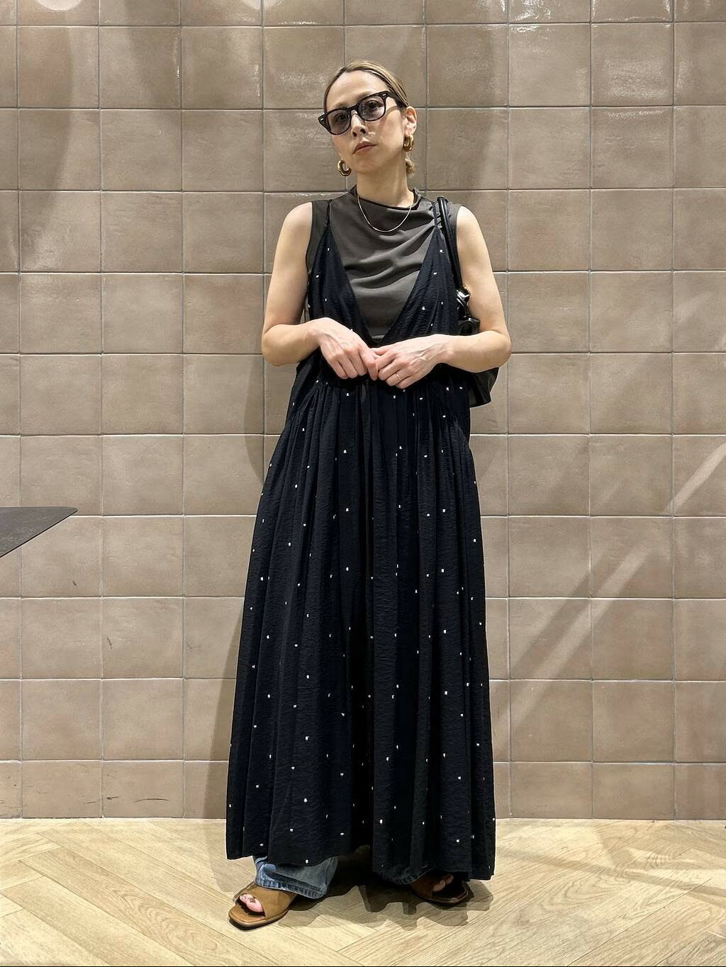 A part by | ドットシシュウキャミワンピース | Rakuten Fashion(楽天