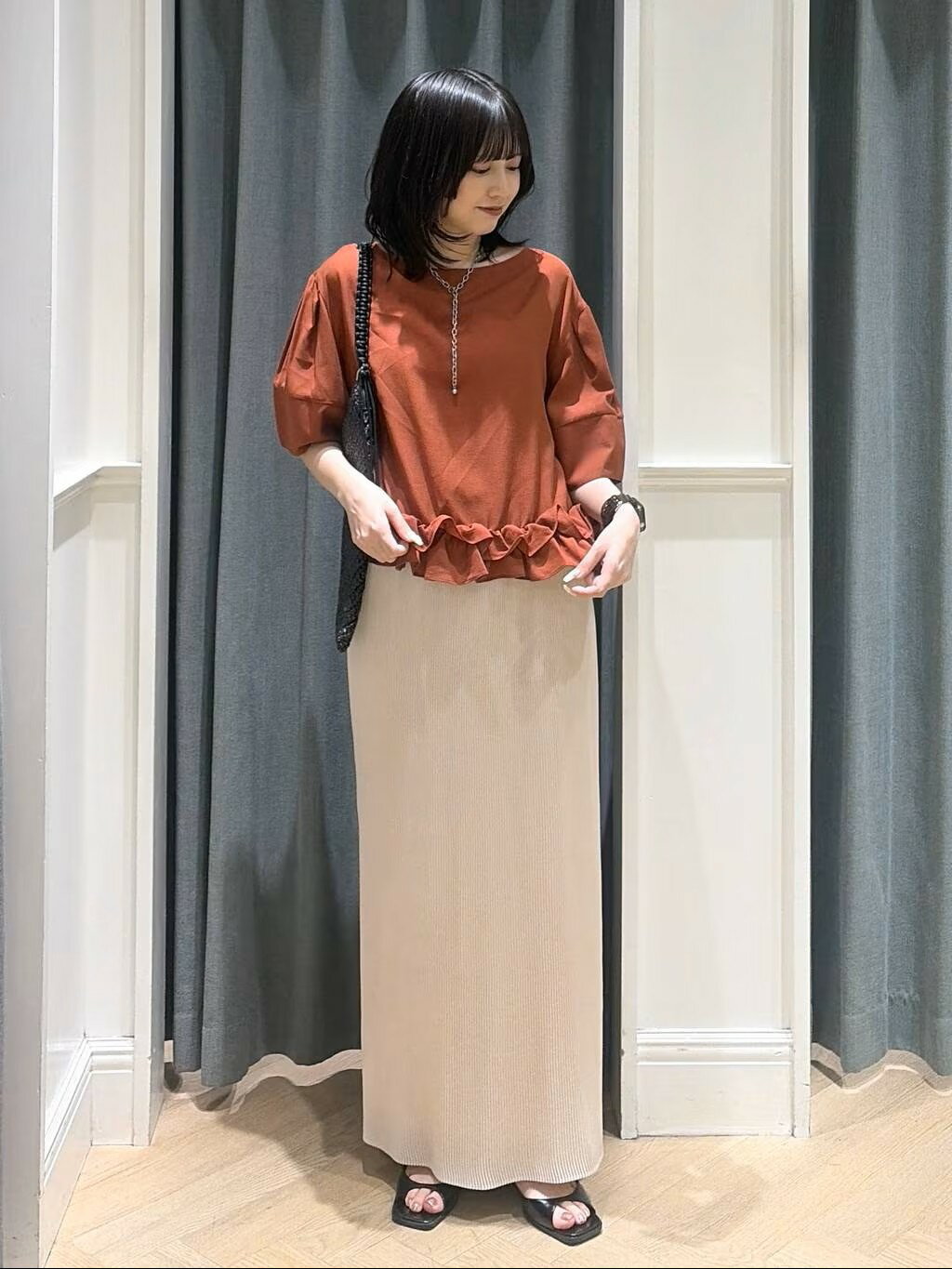 A part by | 【接触冷感】フリルヘムブラウス | Rakuten Fashion(楽天