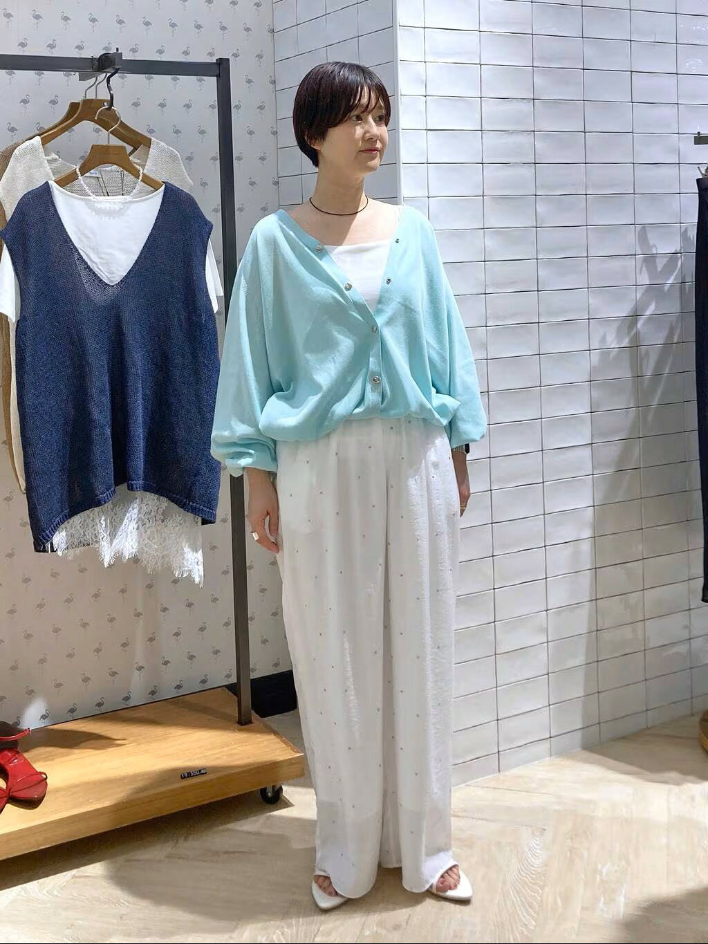 A part by | ドットシシュウストレートパンツ | Rakuten Fashion(楽天