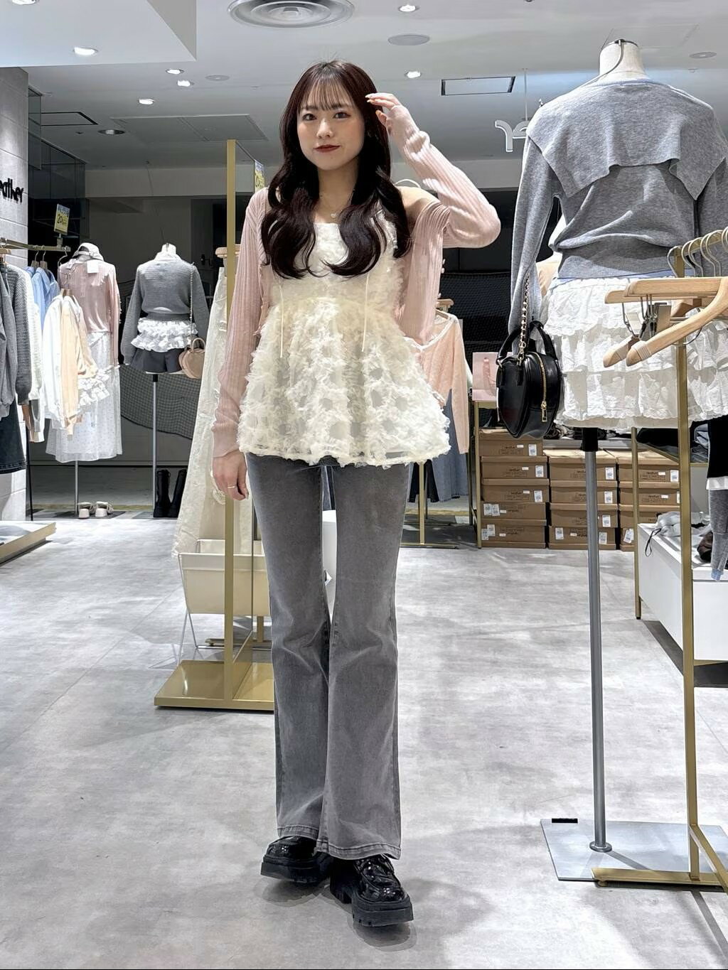 Heather | 【新色入荷】ボリュームチュールキャミ | Rakuten Fashion
