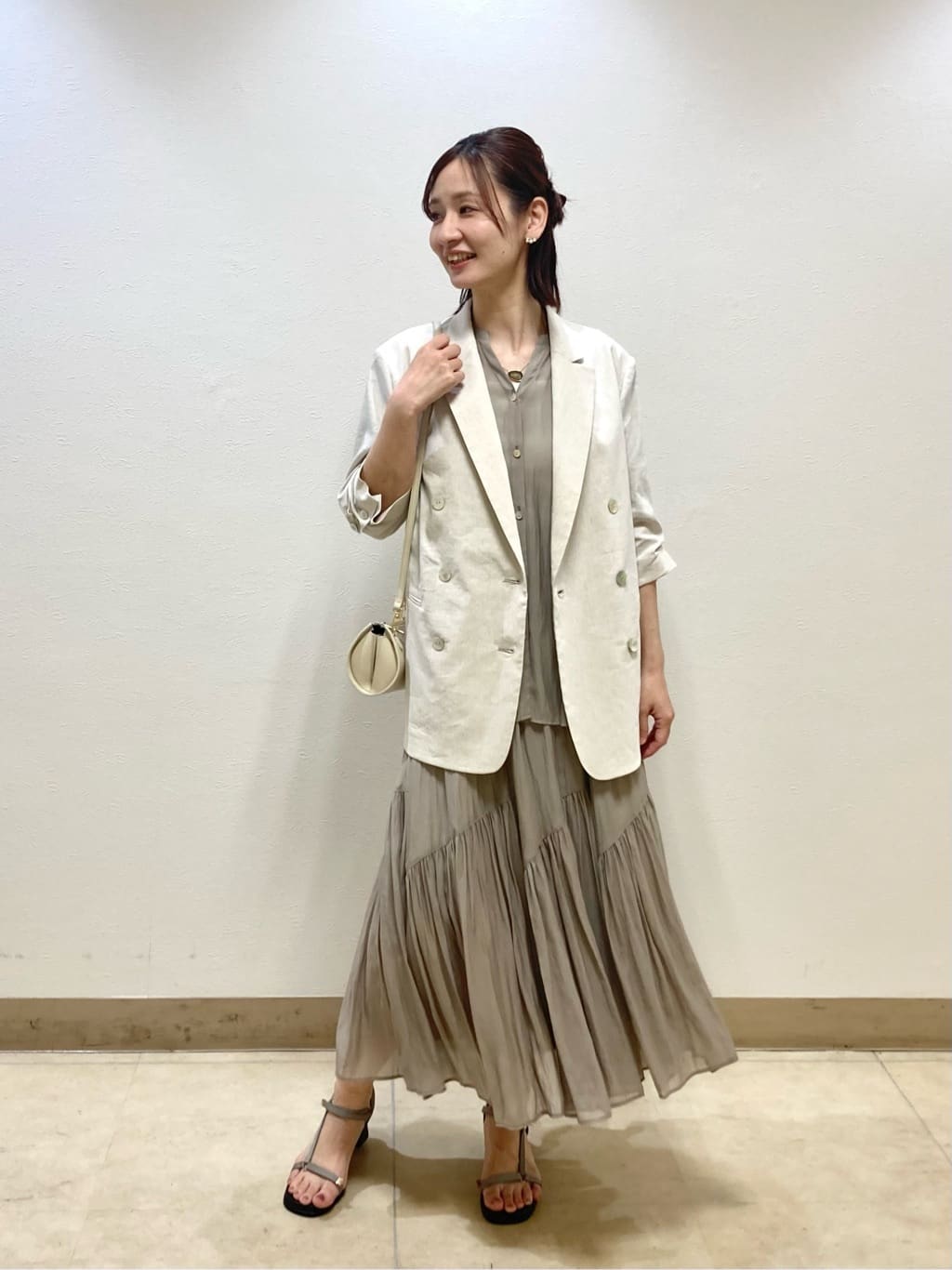 COMME CA | 【セットアップ対応】カッセンシフォンオーガンジー フレア