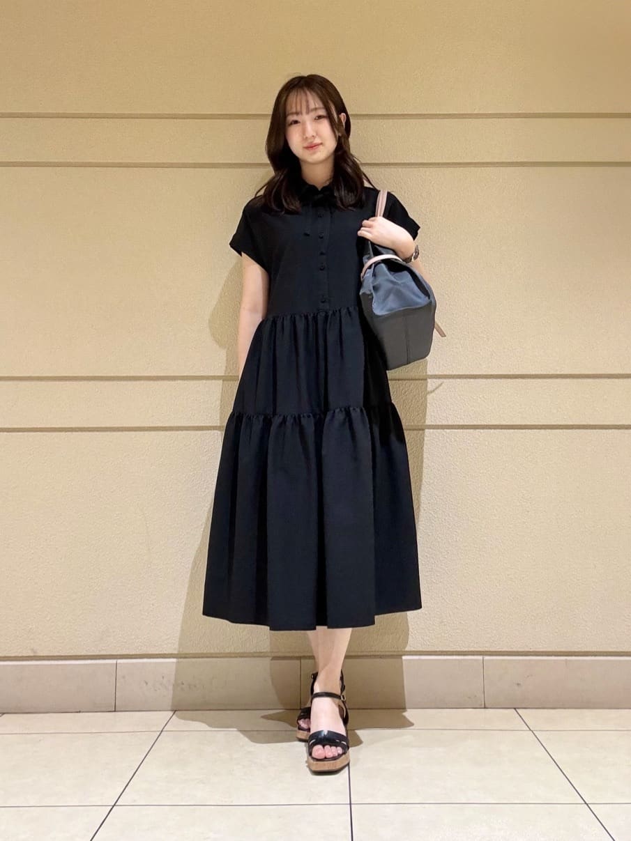 ANAYI | ラミーサッカーティアードシャツ ワンピース | Rakuten