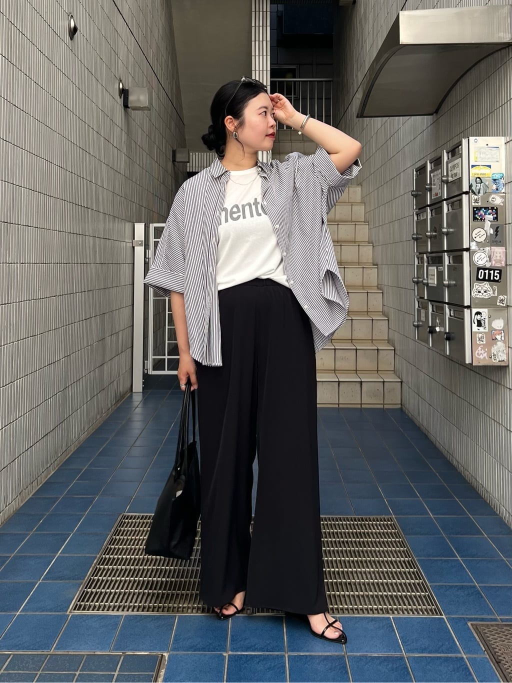 GALLARDAGALANTEのハーフスリーブシャツを使ったコーディネートを紹介します。｜Rakuten Fashion(楽天ファッション／旧楽天ブランドアベニュー)7118139