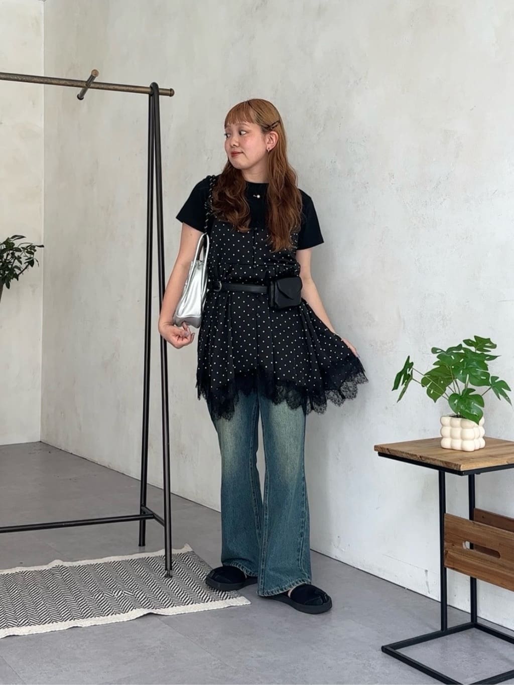 CPCM | サテンレースイレヘムキャミチュニック | Rakuten Fashion(楽天